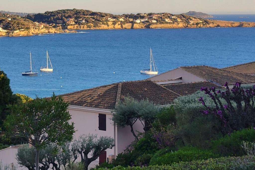T2 Vue Mer Dans Residence Calme / T2 Sea View In A Quiet Residence Bandol Luaran gambar